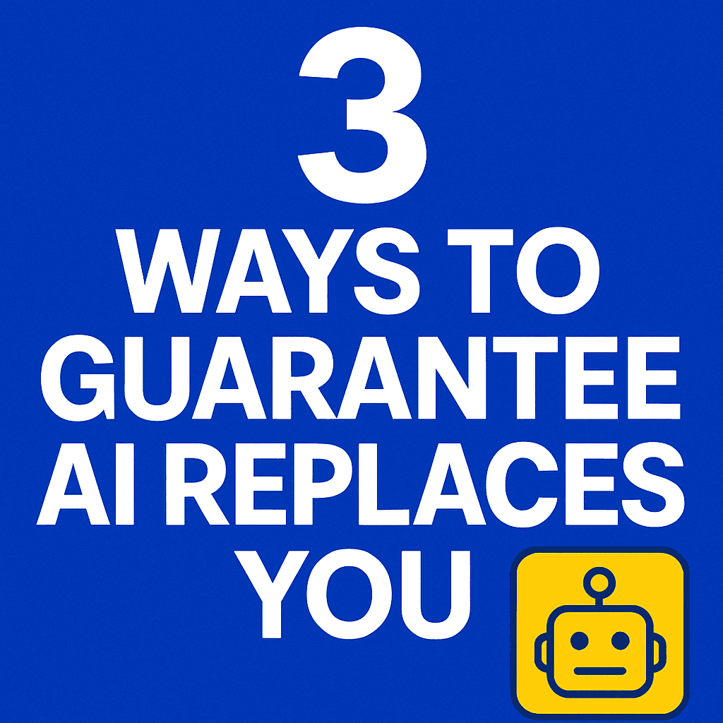 How to get replaced by AI
